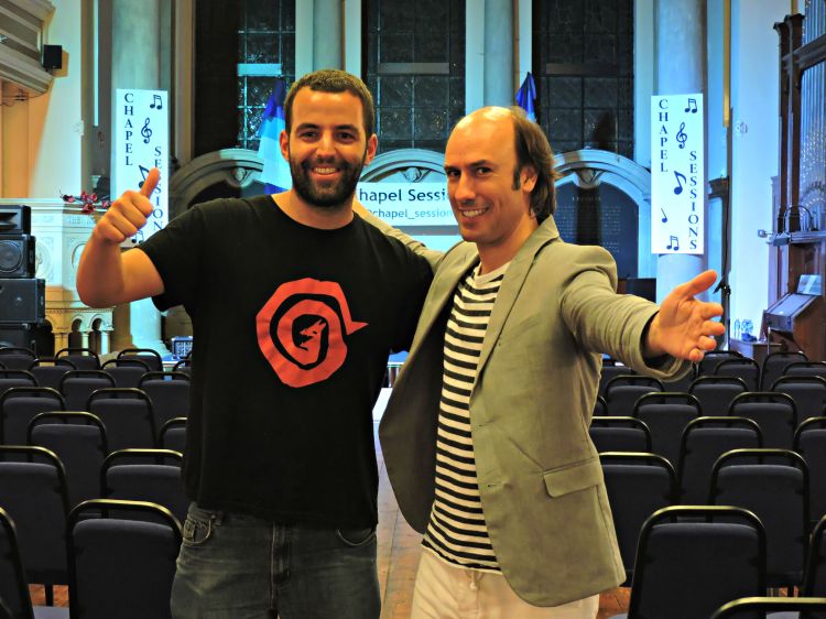 Con Carlos nas Chapel Sessions