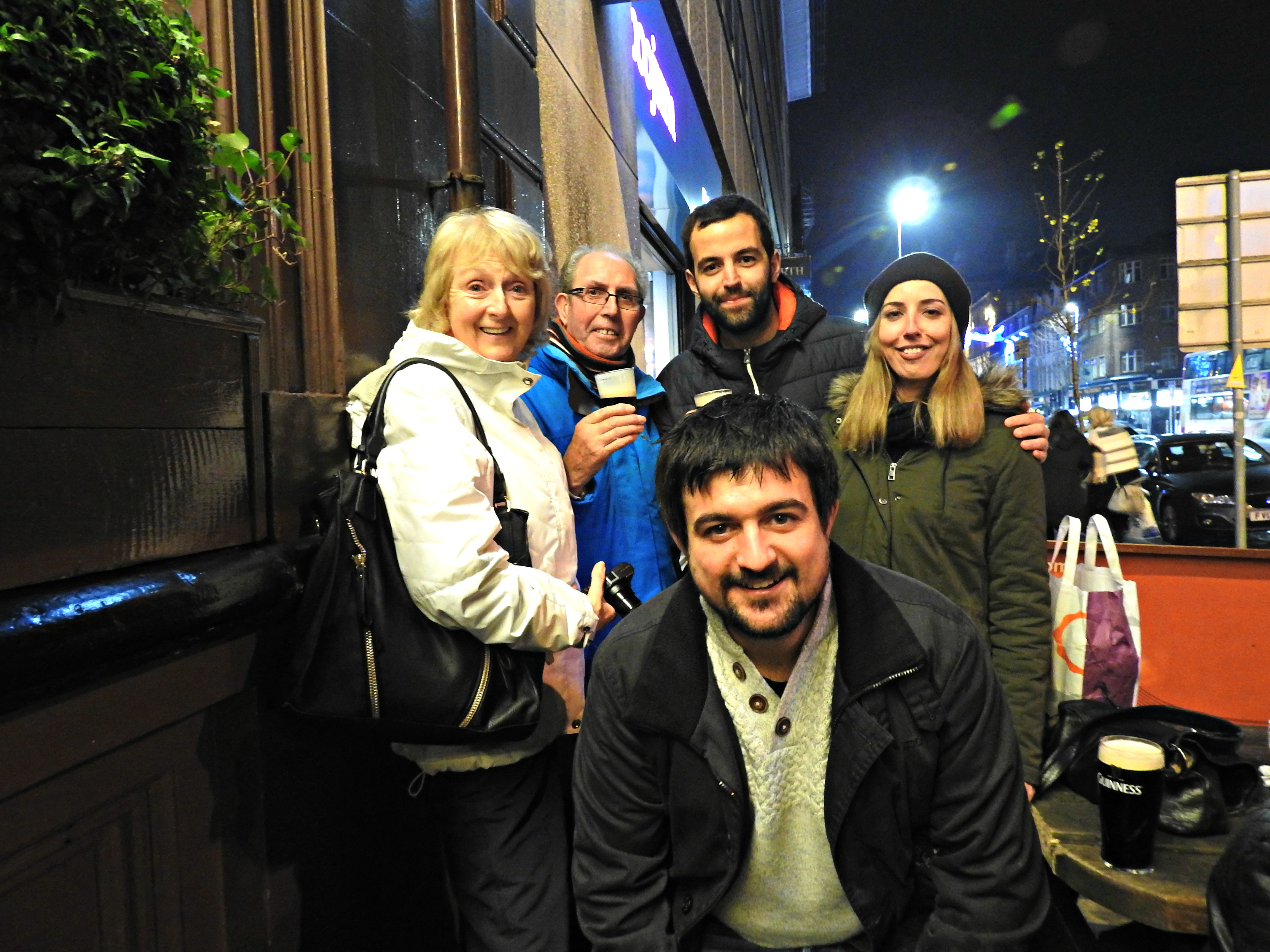 Con Peggy, PJ, Álvaro e Anuska